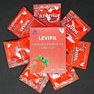 雙效果凍偉哥LEVIFIL VARDENAFIL & DAPOXETINE ORAL JELLY 必利勁立威大樂威壯雙效果凍威而鋼 草莓味 現貨正品
